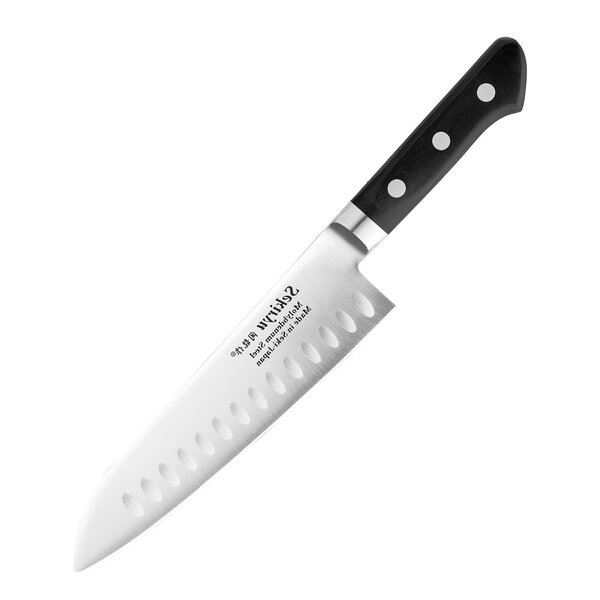 Master santokukniv med luftlommer 18 cm svart