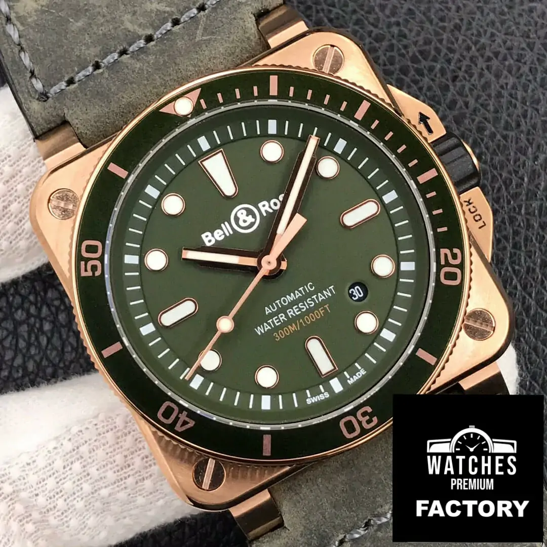 Bell & Ross BR0392-D-G-BR / SCA Black Bezel