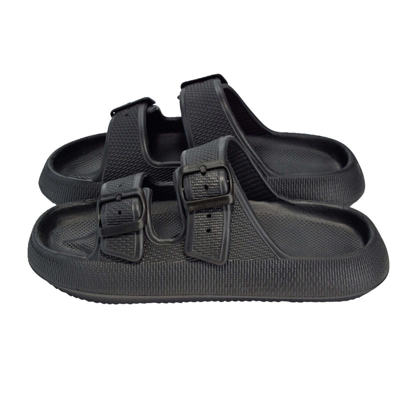 Sandales unisex 2 brides plastique noir 44/45