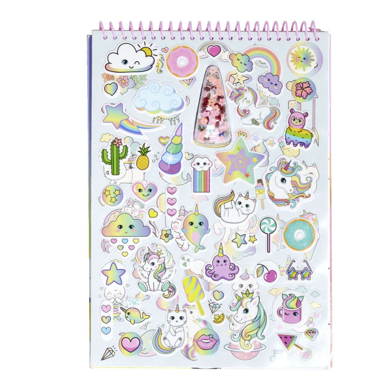 Livre coloriage avec stickers 21x30,5cm