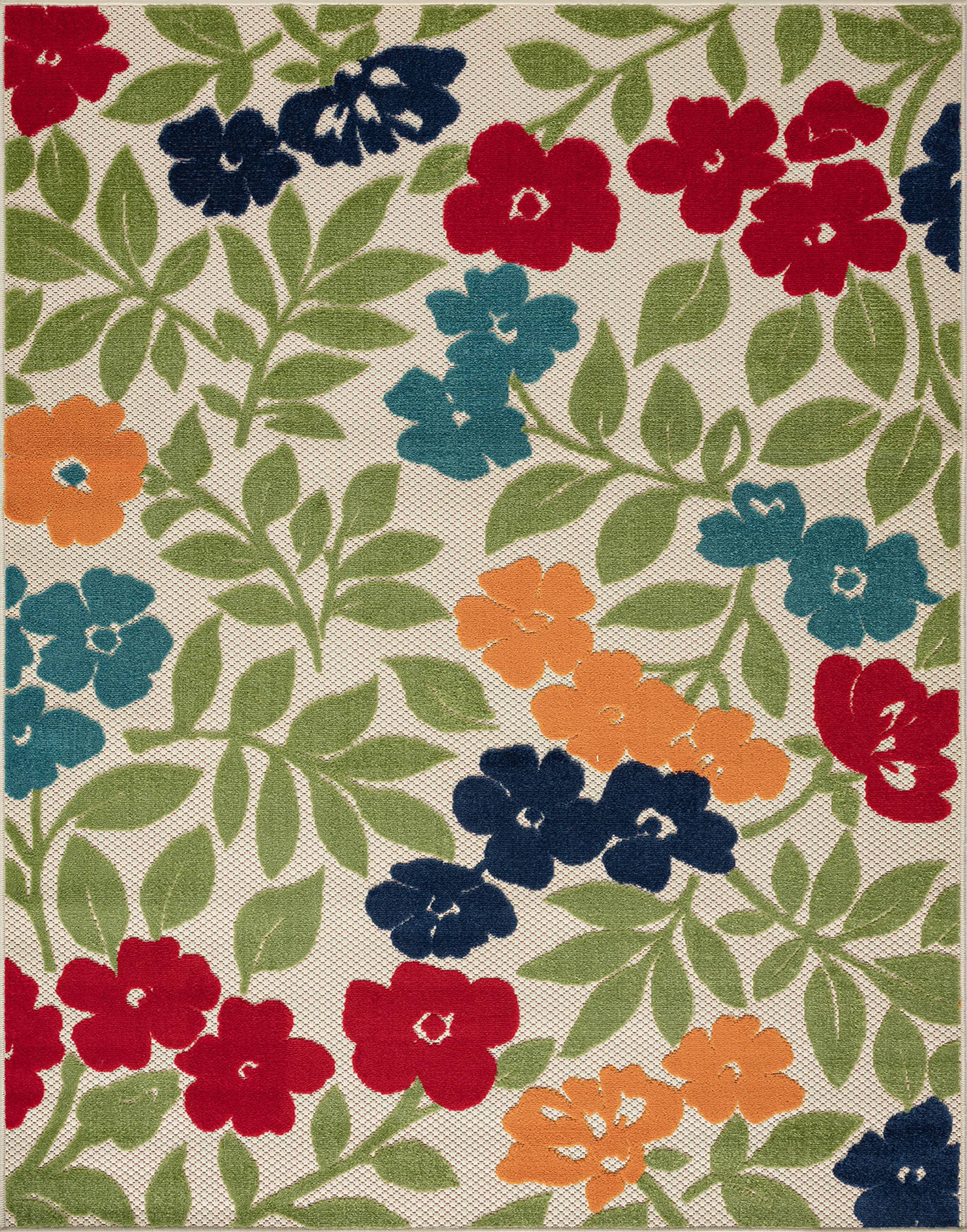 Tayse 5 x 7 (ft) Multi-Color Indoor/Outdoor Area Rug | OAS1501 5x7