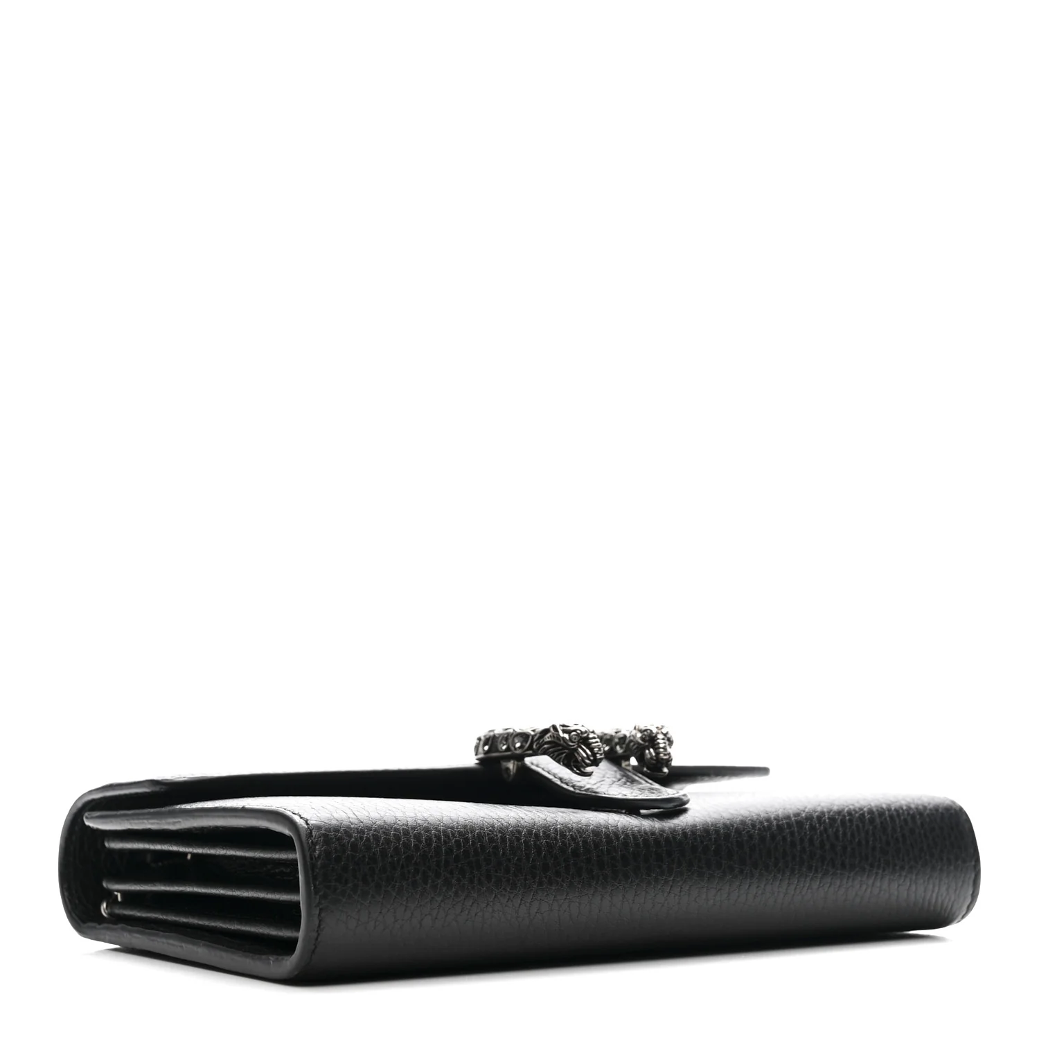 Calfskin Mini Dionysus Chain Wallet Black