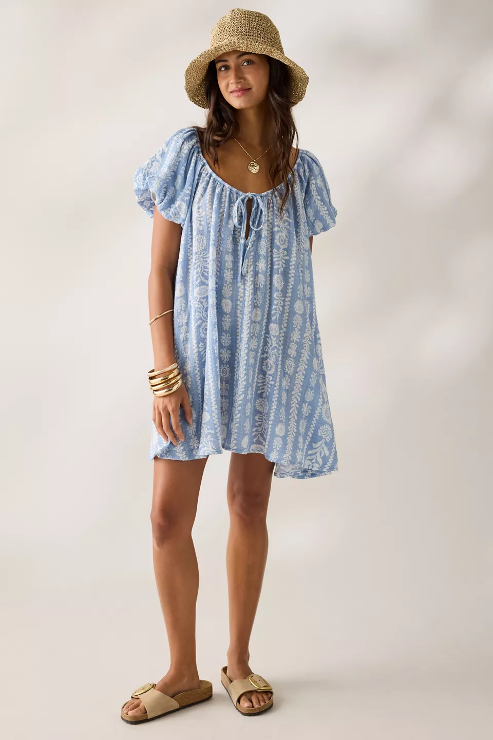 Out From Under Amara Cotton-Blend Slip Mini Dress