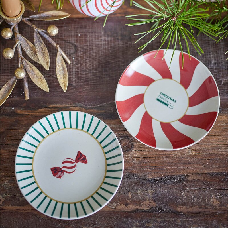 Yule tallerken 12,5 cm 2 stk julemotiv