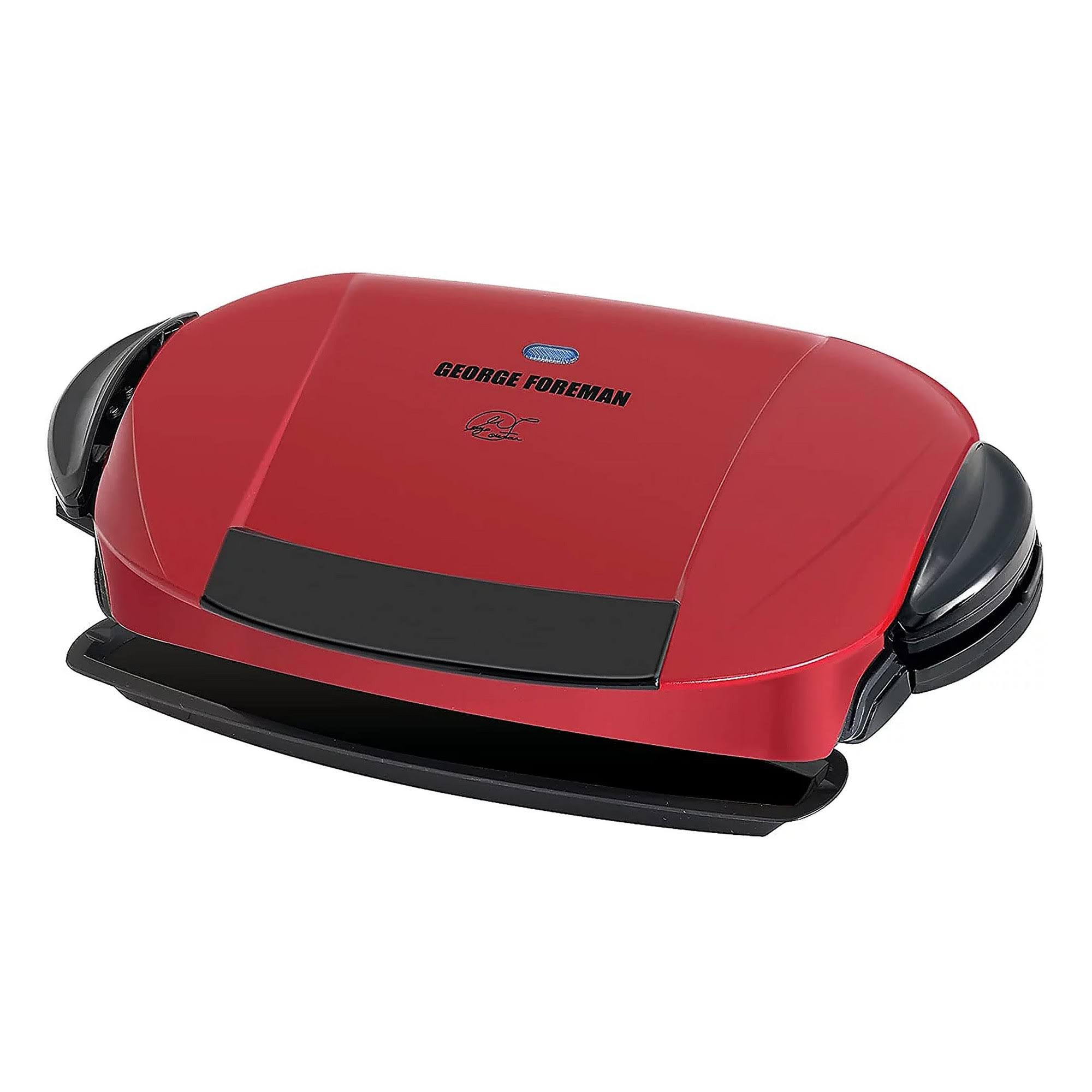 George Foreman Removable Plate Grill Red GRP0004R