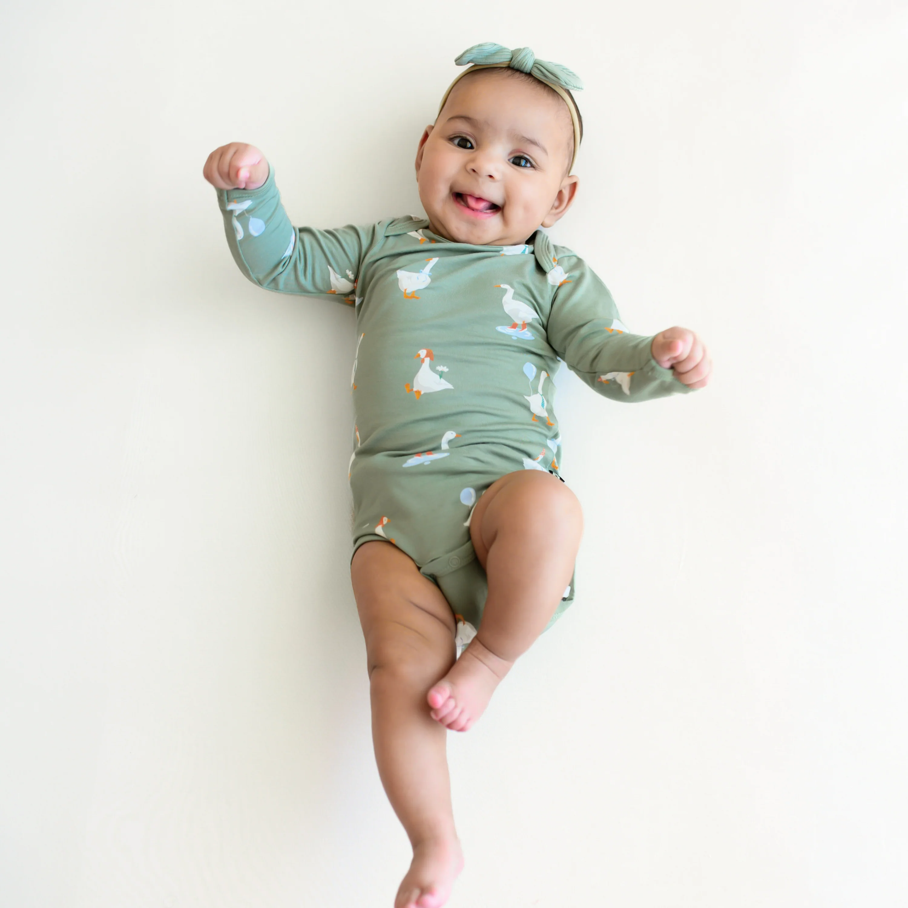 Long Sleeve Bodysuit in Silly Goose