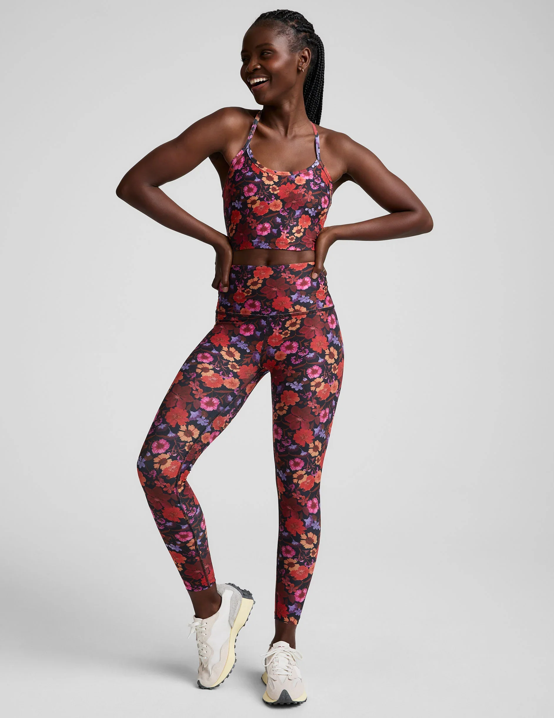 Summer Bouquet SoftMark High Waisted Midi Legging