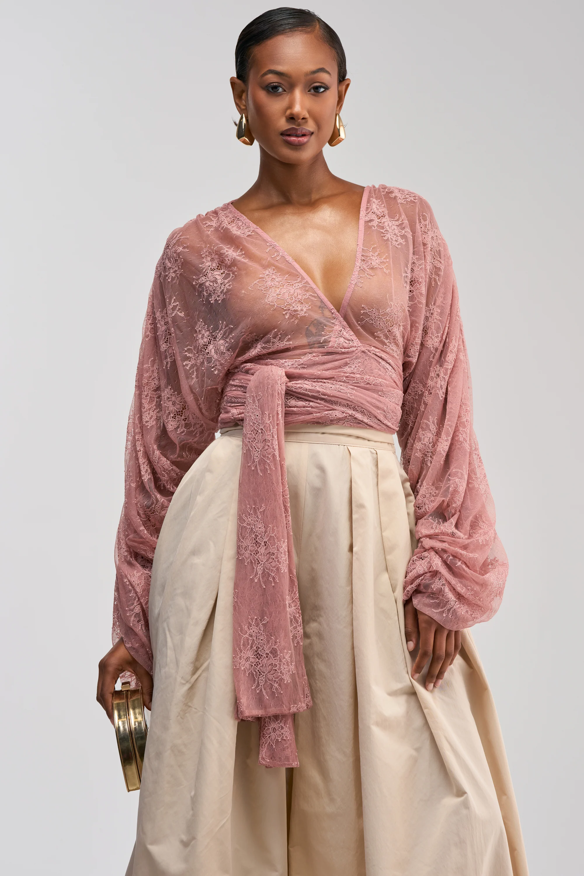 LOCKED IN LOVE LACE BLOUSE - Akira Store