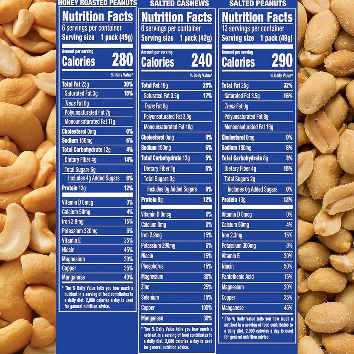 Planters, Cashew & Peanut, Variety Pack, 24 - Count