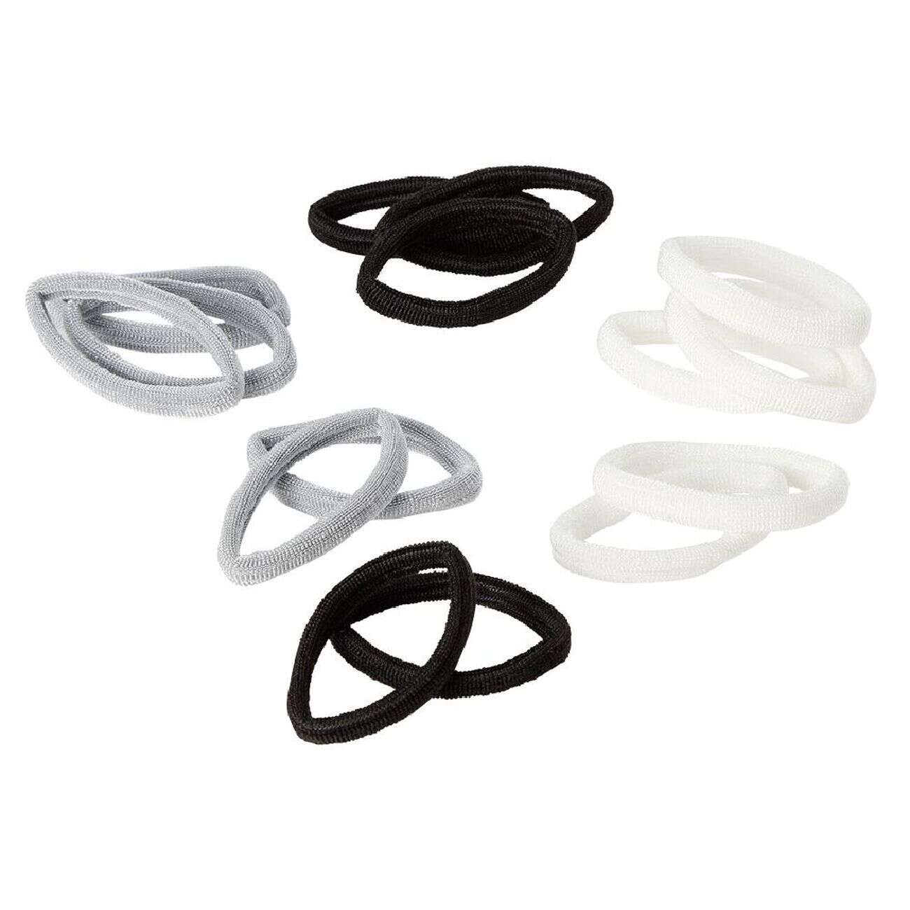 Élastique en mousse noir blanc gris x15