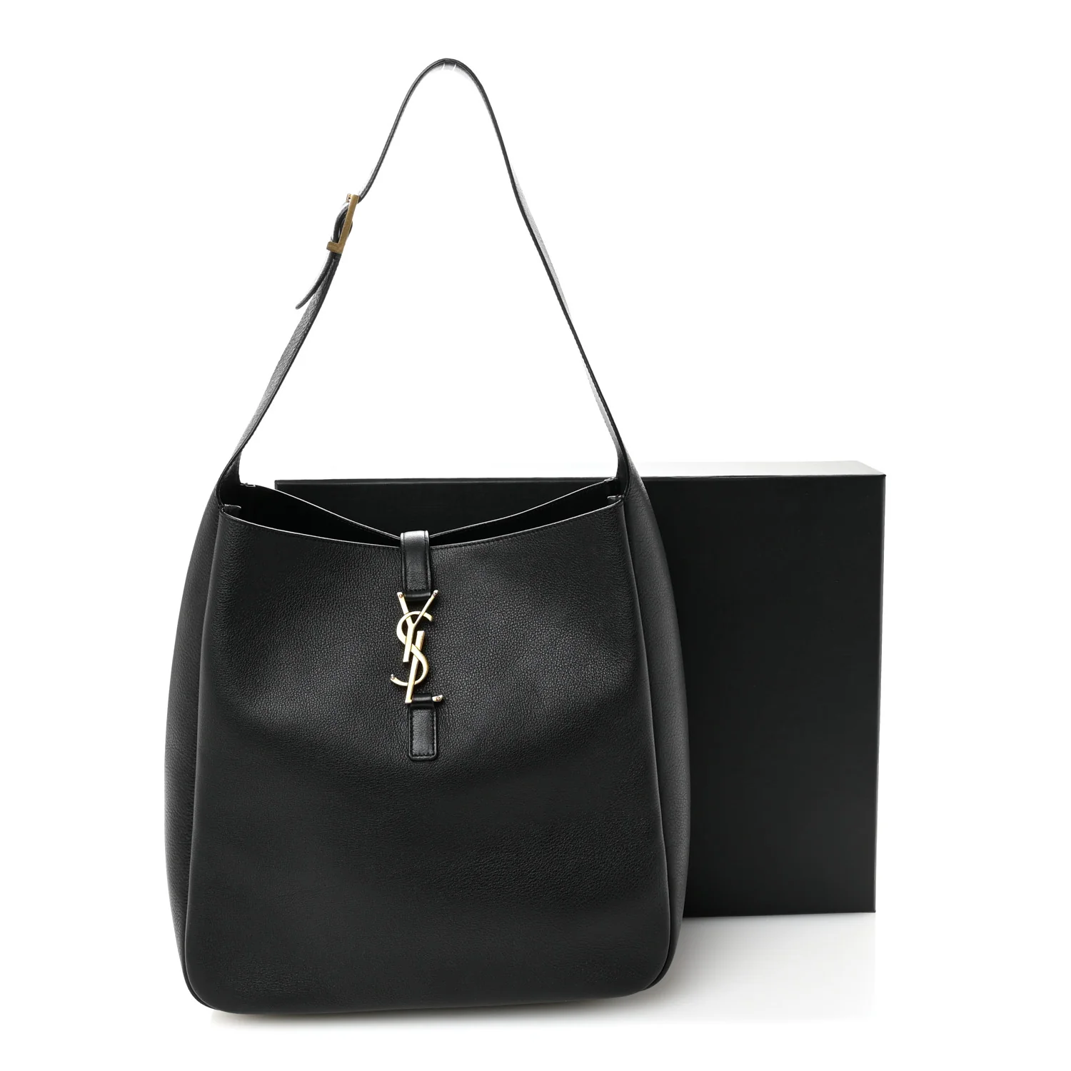 Supple Calfskin Large Le 5 A 7 Soft Hobo Black