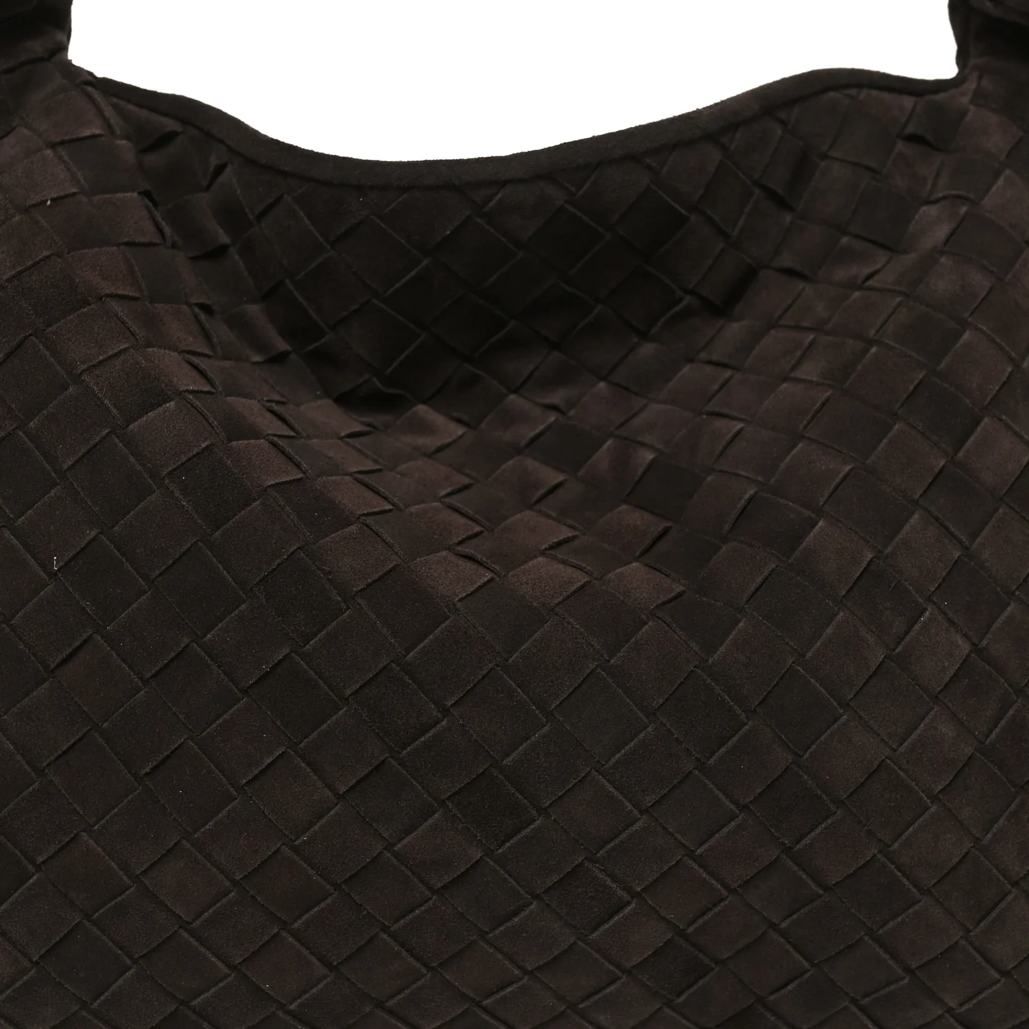 Suede Intrecciato Small Hop Fondant
