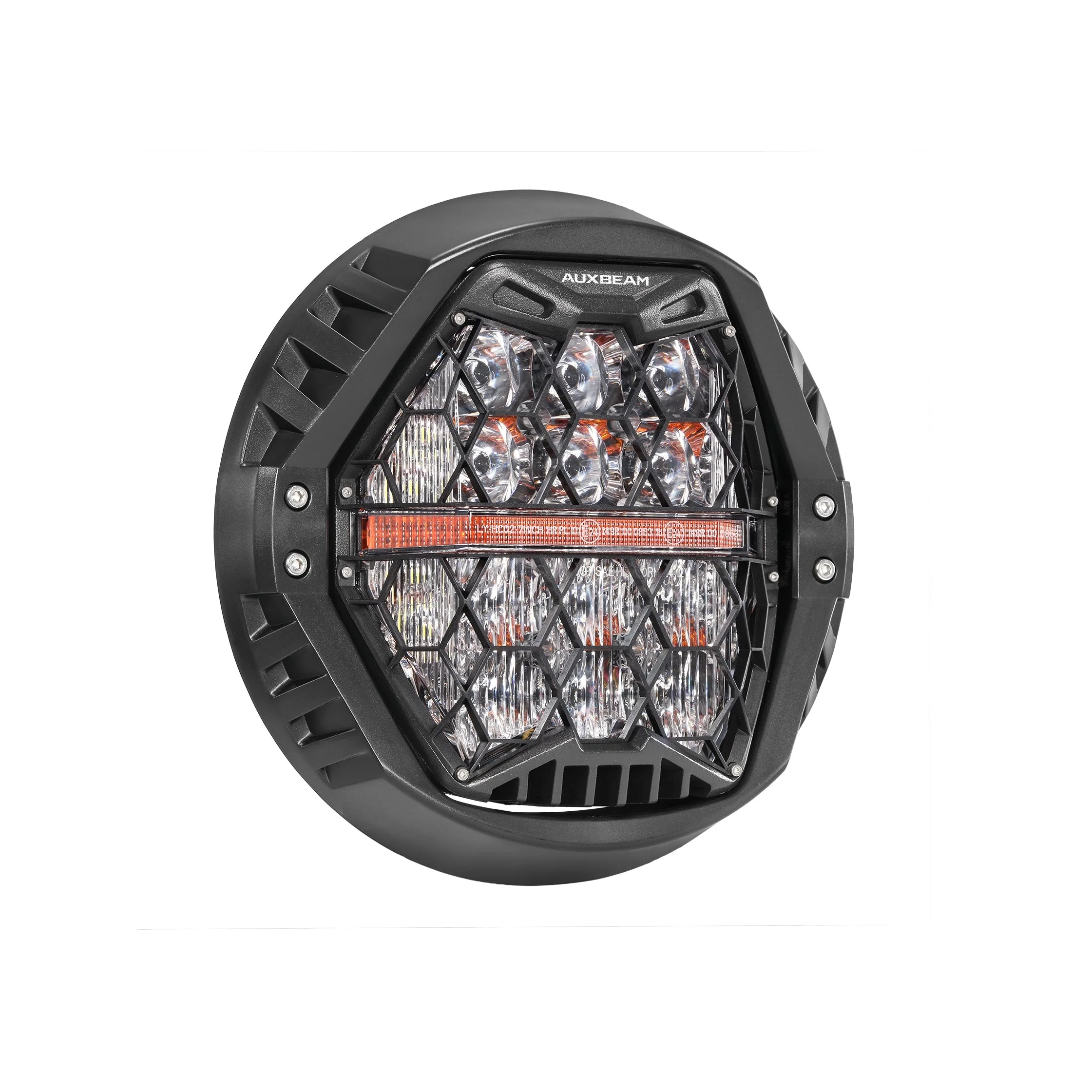 7 Inch 120W DOT Motorcycle LED Headlight Assembly with Amber DRL & Honeycomb Design (Hi/Lo Beam) for 1994-2013 Electra Glide Classic FLHTC