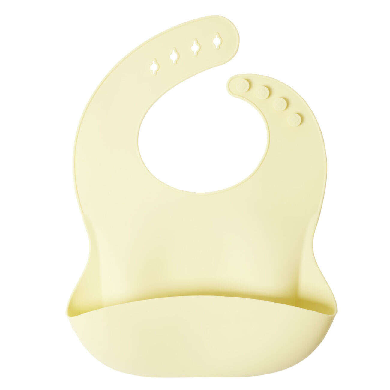 Bavoir bébé en silicone ramasse miette et ajustable 22x30cm (2 modèles)