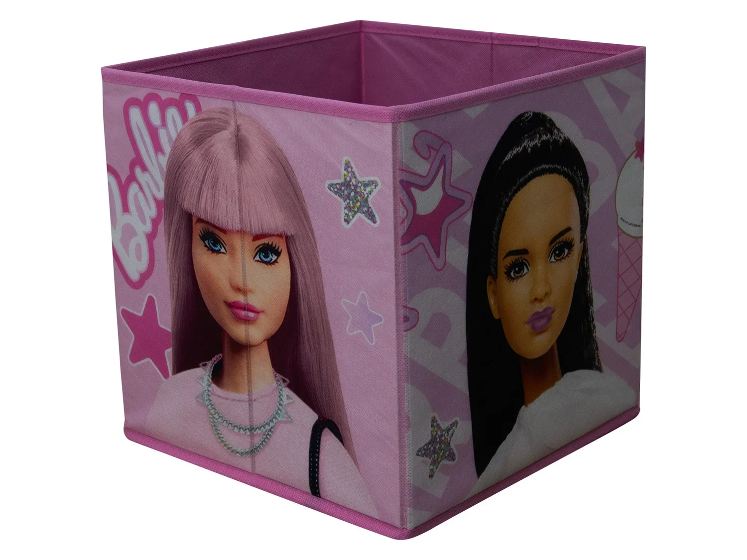 Barbie Lot de 2 botes de rangement, 30 x 30 x 30 cm