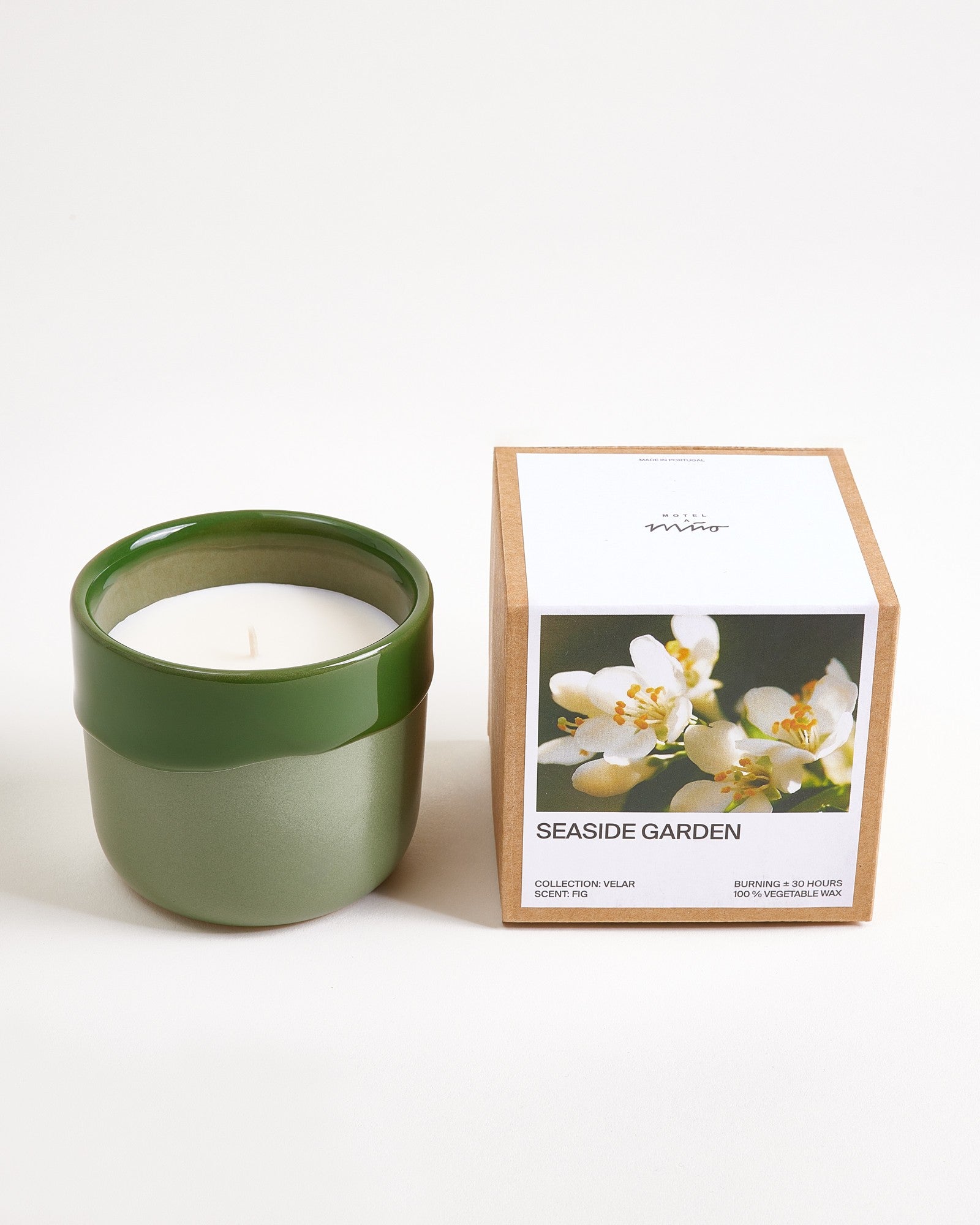 VELAR SCENTED CANDLE SEASIDE GARDEN DARK GREEN