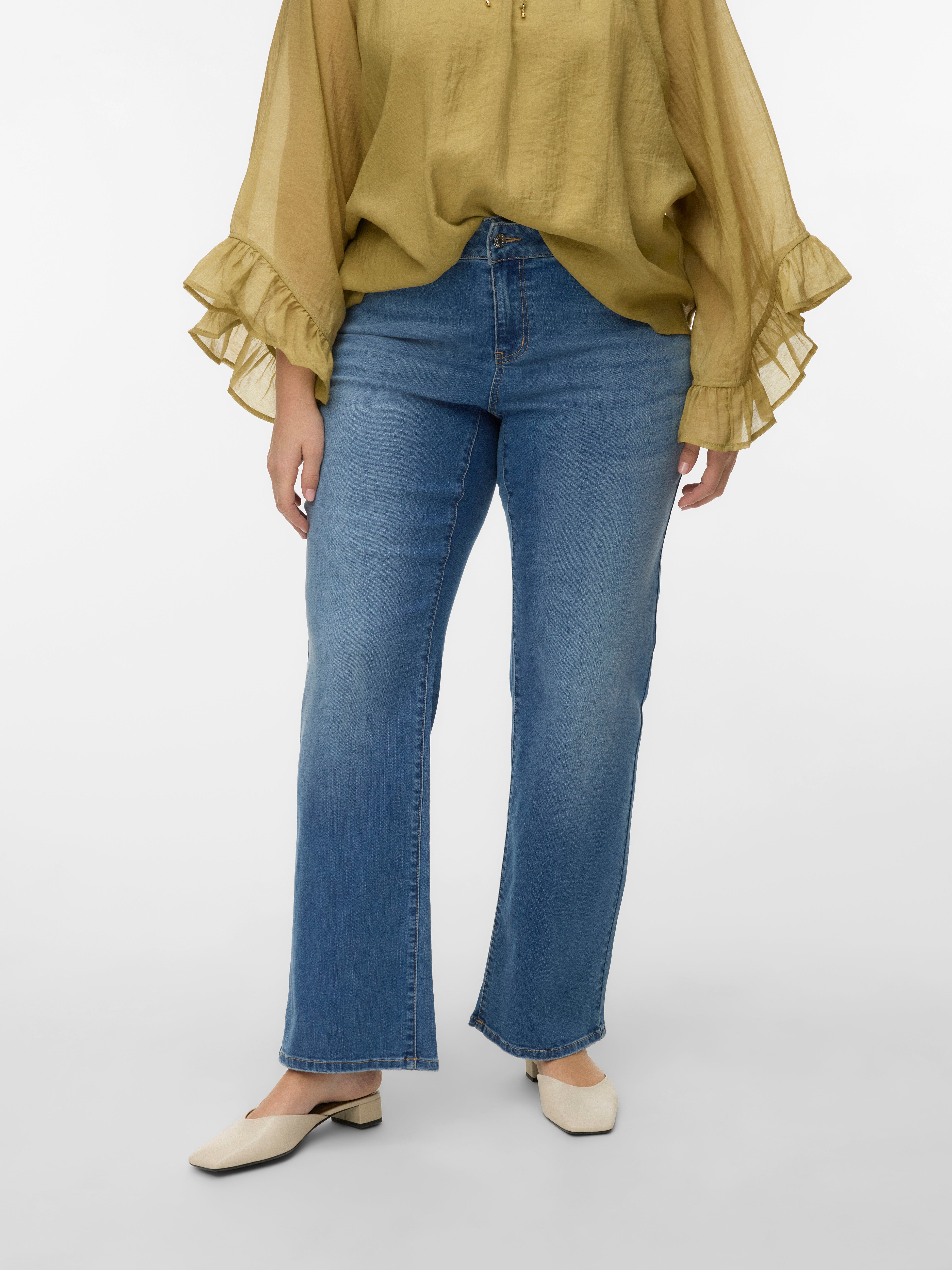 VERO MODA® VMCSTELLASTRETCH Mid rise Wide Leg Fit Jeans