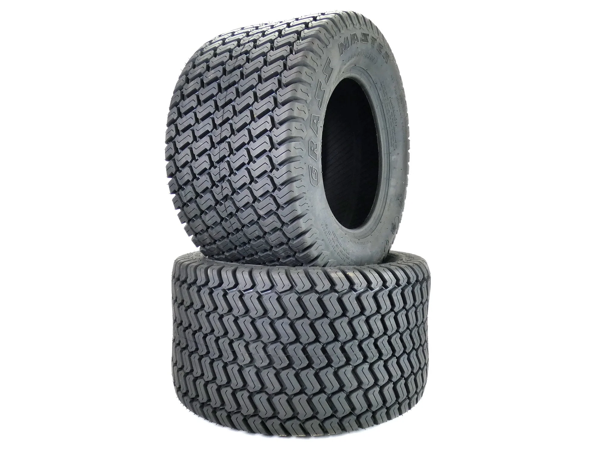 (2) 24x12.00-12 Grassmaster 4 Ply Tires for Zero Turn Mowers