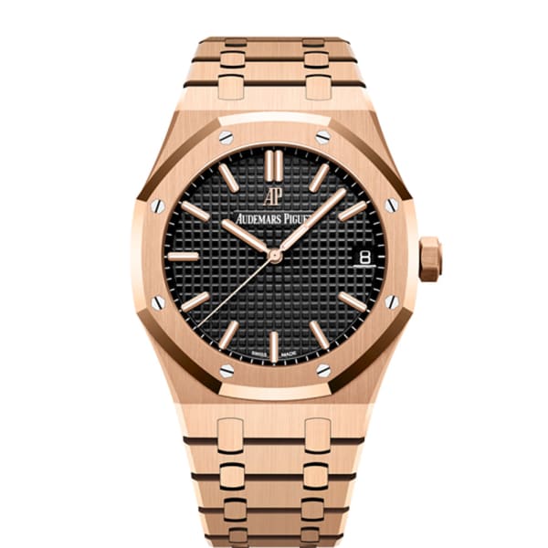 [Super Clone]Audemars Piguet Royal Oak Selfwinding, 41mm, 18k Rose Gold, Black Dial, 15500OR.OO.1220OR.01