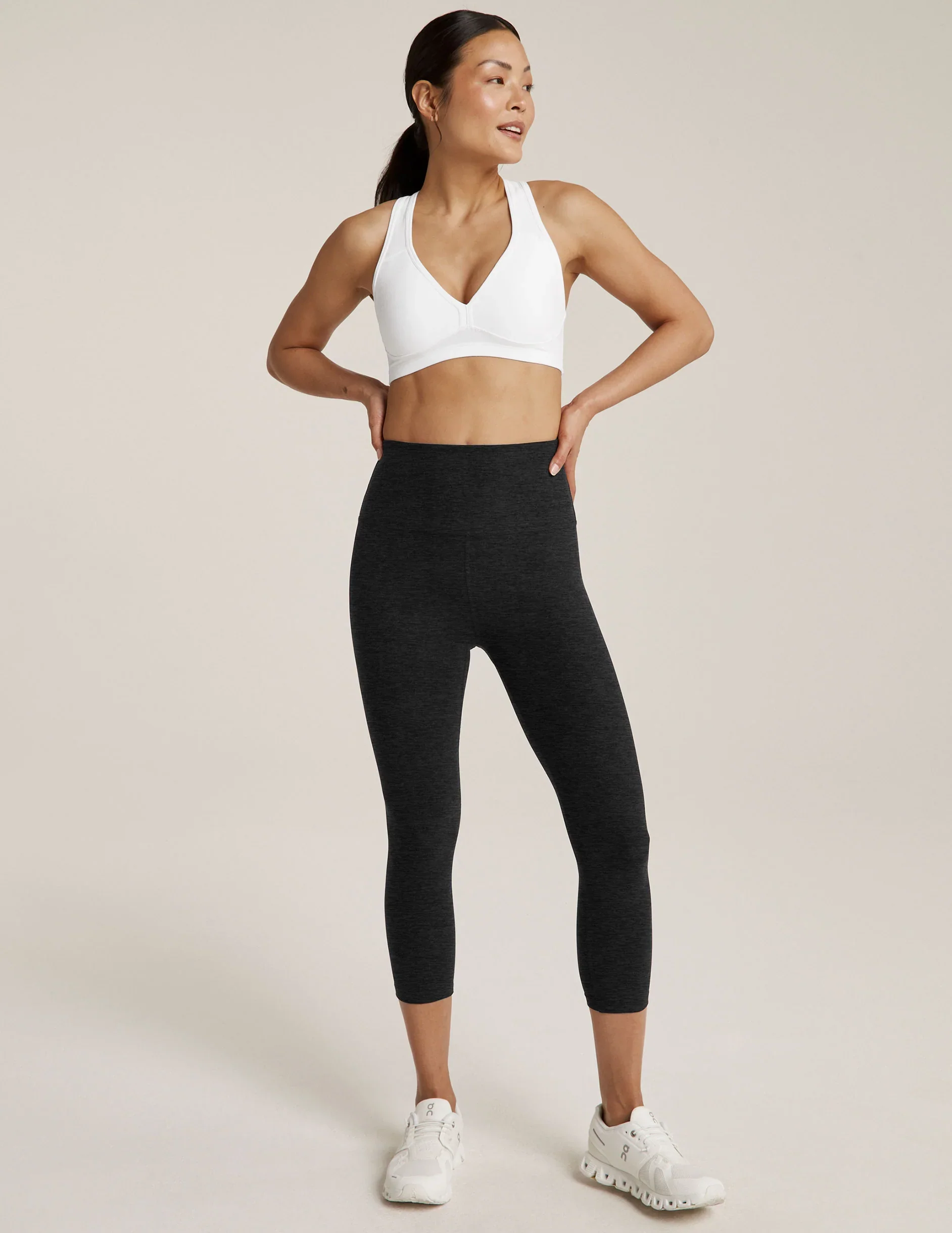 Spacedye™ Walk And Talk High Waisted Capri Legging
