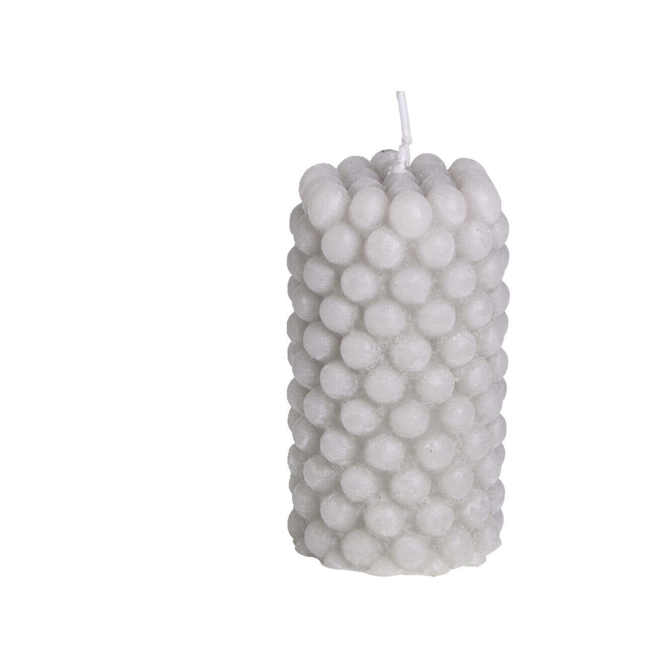 Bougie cylindrique design bulle Ø5xH9cm