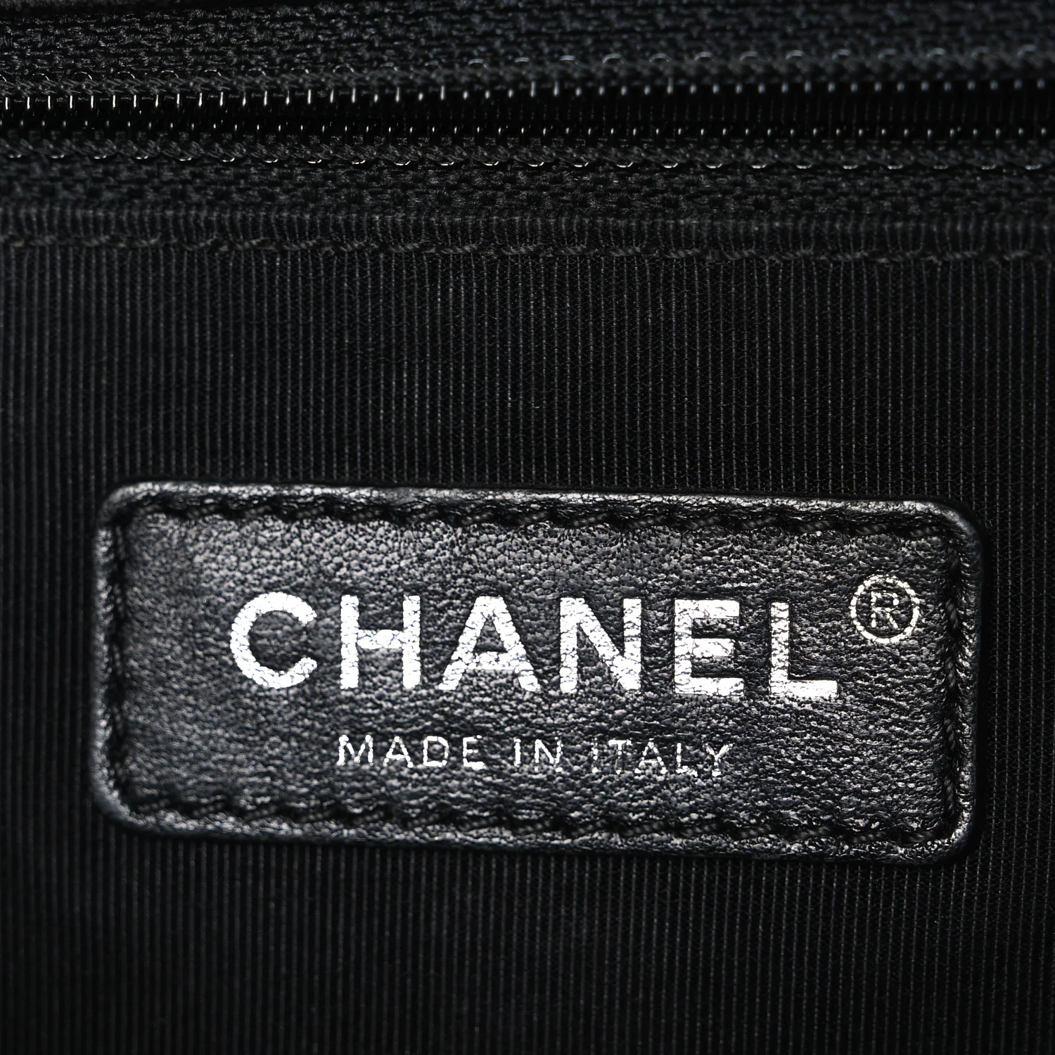 Lambskin Quilted Large Boy Flap Black