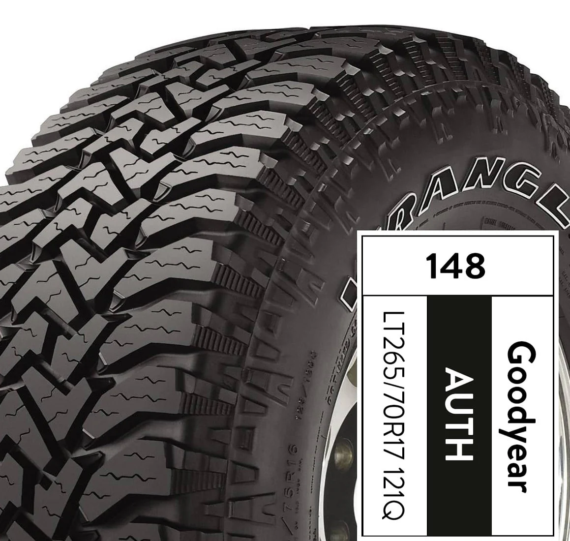 Wrangler Authority A/T LT265/70R17 121Q All-Terrain Tire - Image 5
