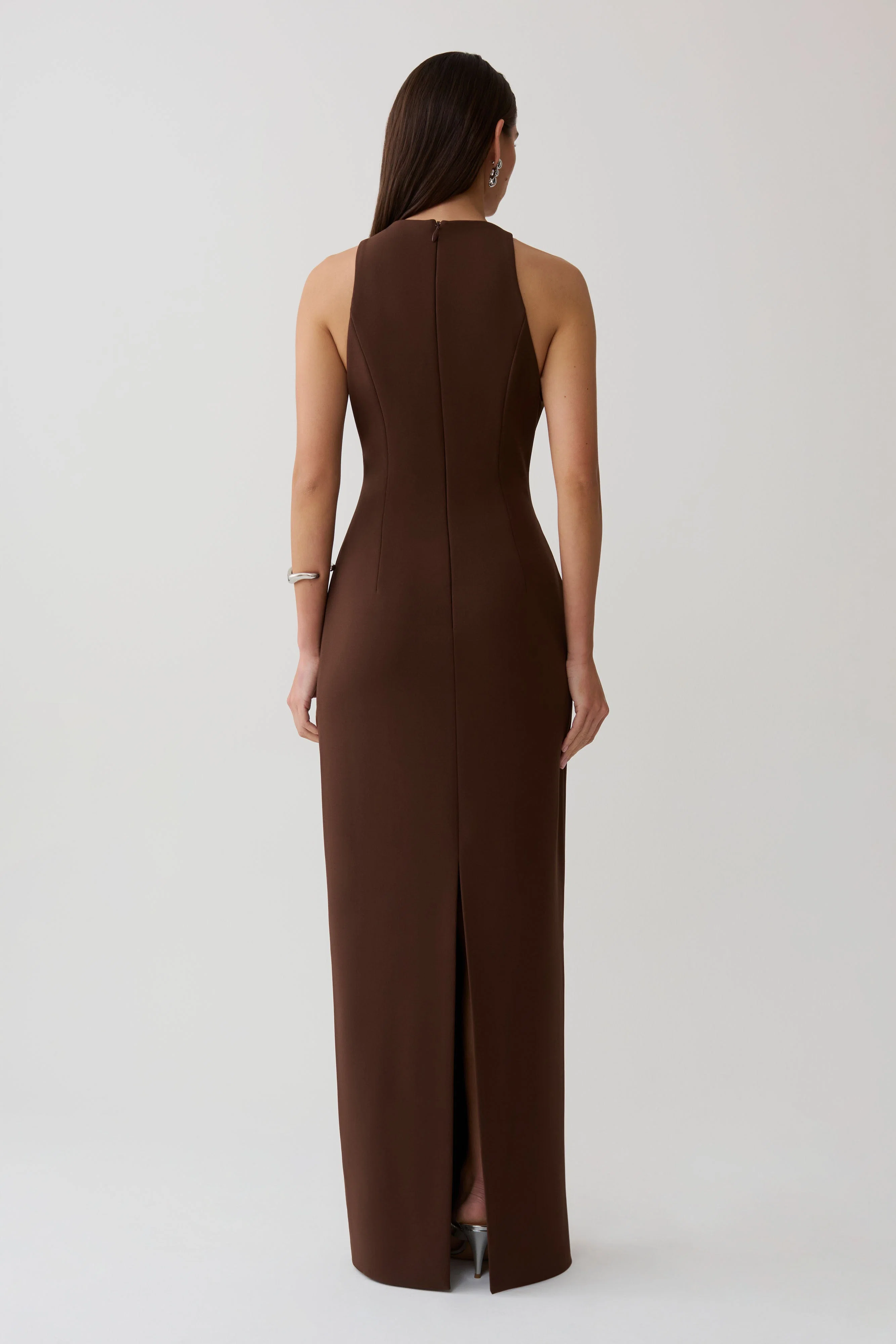 Maylin Hardware Maxi Dress - Dark Chocolate