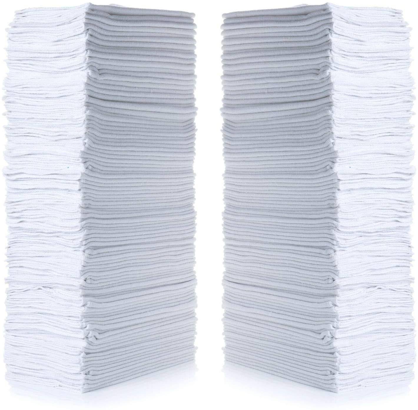 Simpli-Magic 79006-100pk Shop Towels 14x12, White, 100 Pack