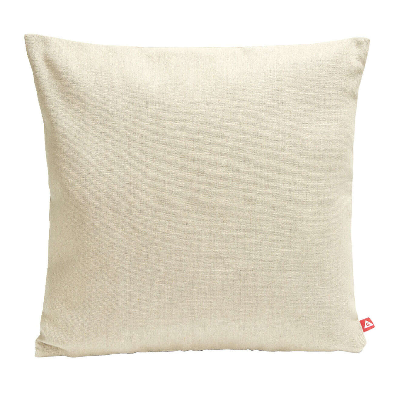 Housse de coussin carrée coton tissé avec fermeture 40x40cm - 2 modèles