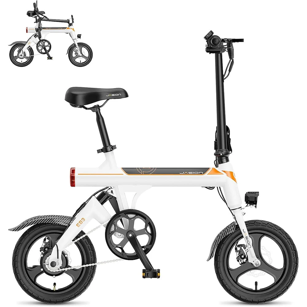 EB3 Folding Electric Bike for Adults, 350W Brushless Motor Electric Bicycles with 36V 7.5Ah Battery, Center Suspension, 3 Levels Assist, 14" Foldable ebike for Teens - Image 9