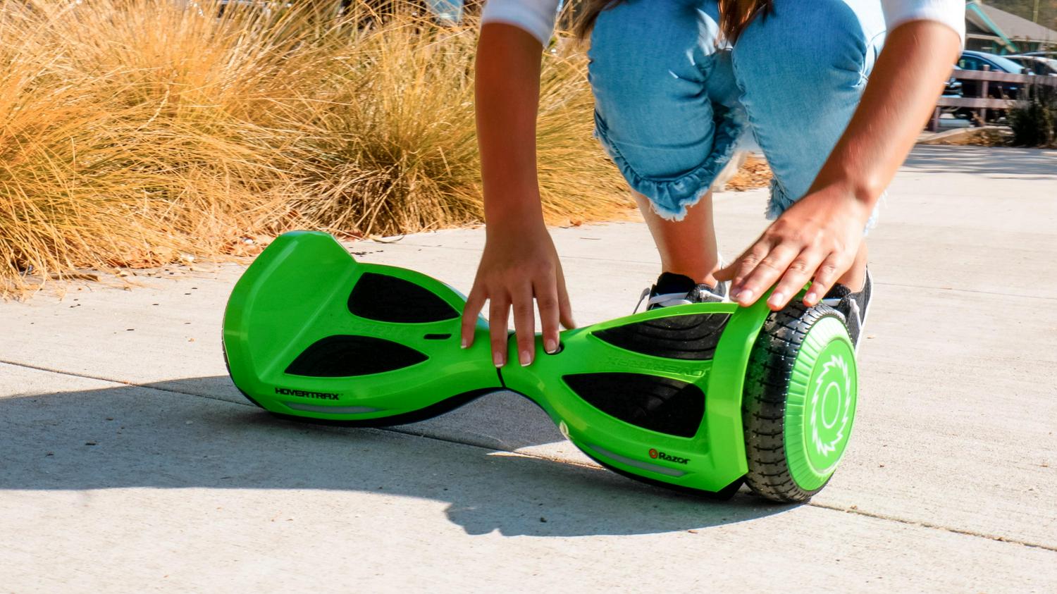 Hovertrax Brights Green with LED Lights UL2272 Certified Hoverboard for Child Age 8+ Image 3