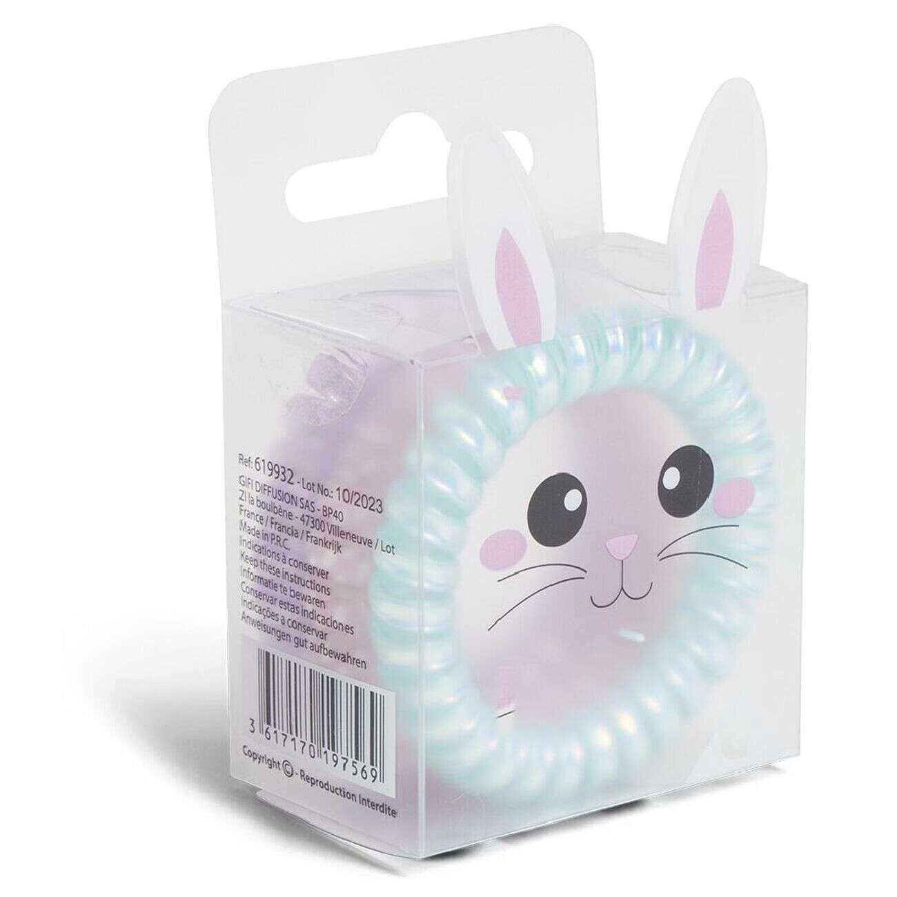 Chouchou spirale enfant 3 modèles x3