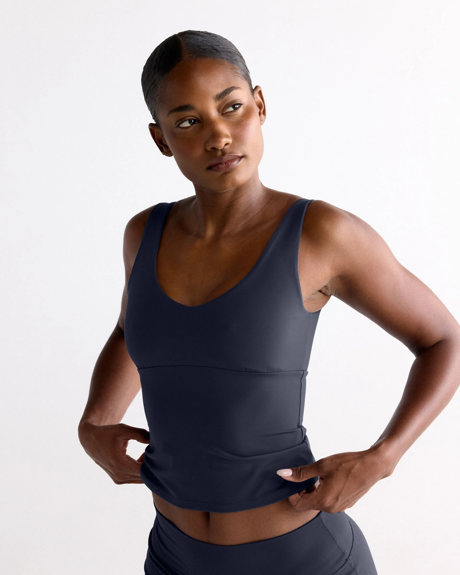Ultimate V-Neck Top - Midnight Blue
