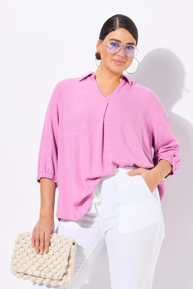 Linen Blend Blouse