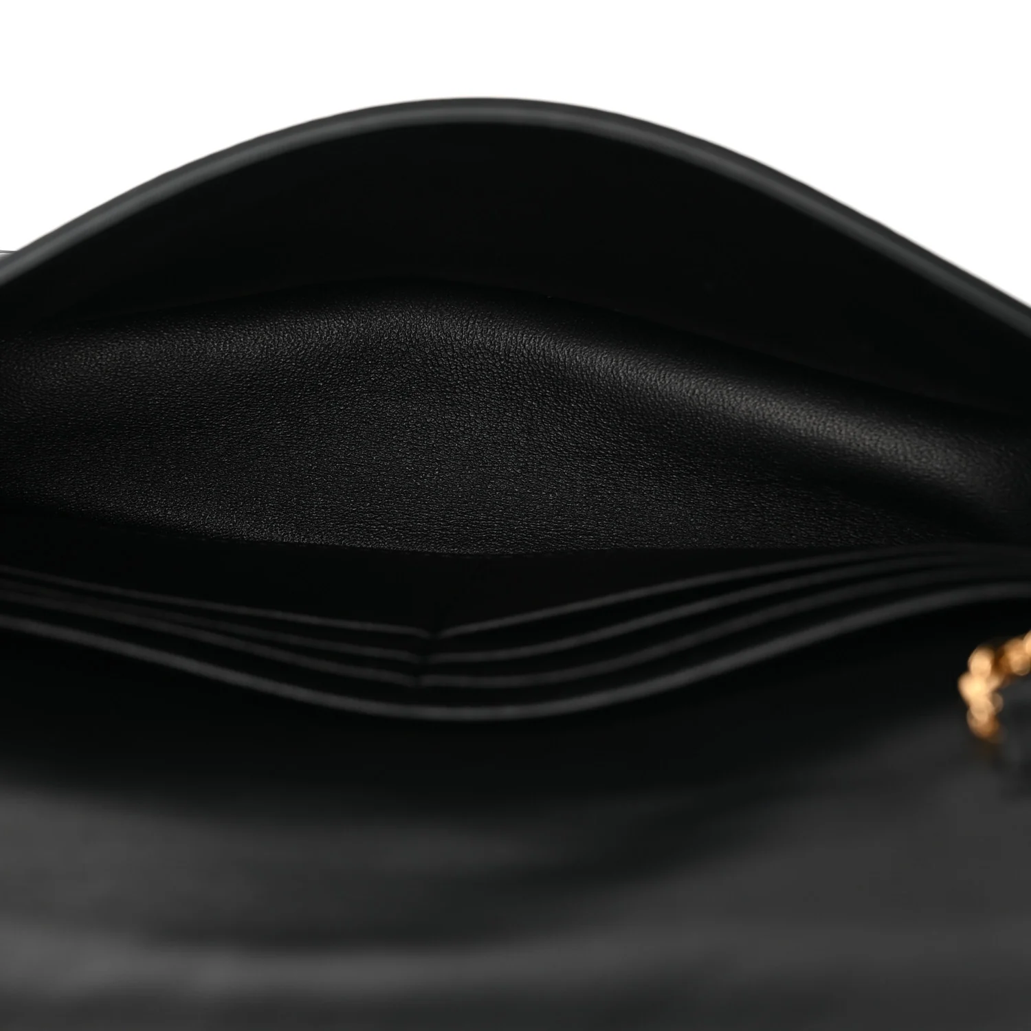 Nappa Matisse FF Embossed Wallet On Chain Black