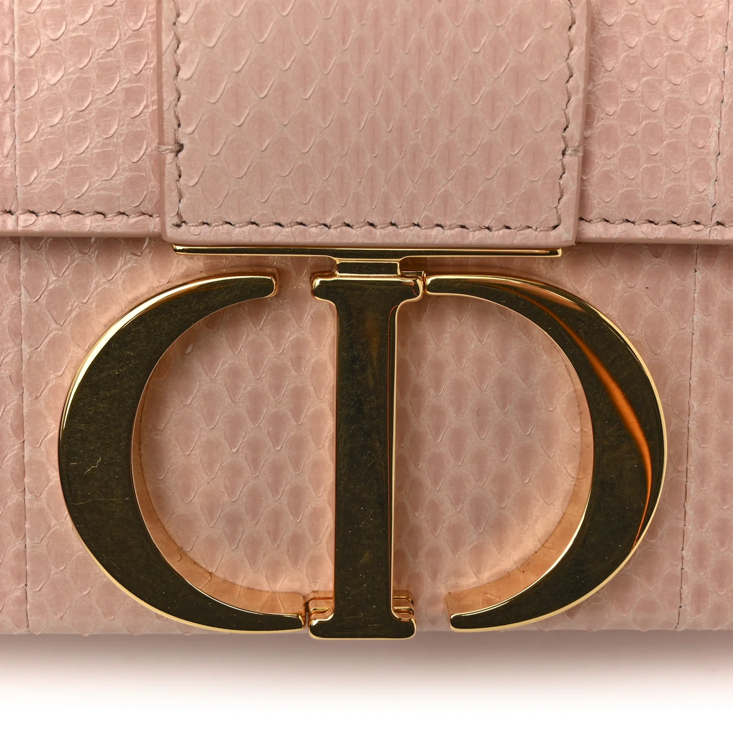 Snakeskin 30 Montaigne Box Bag Rose Clair