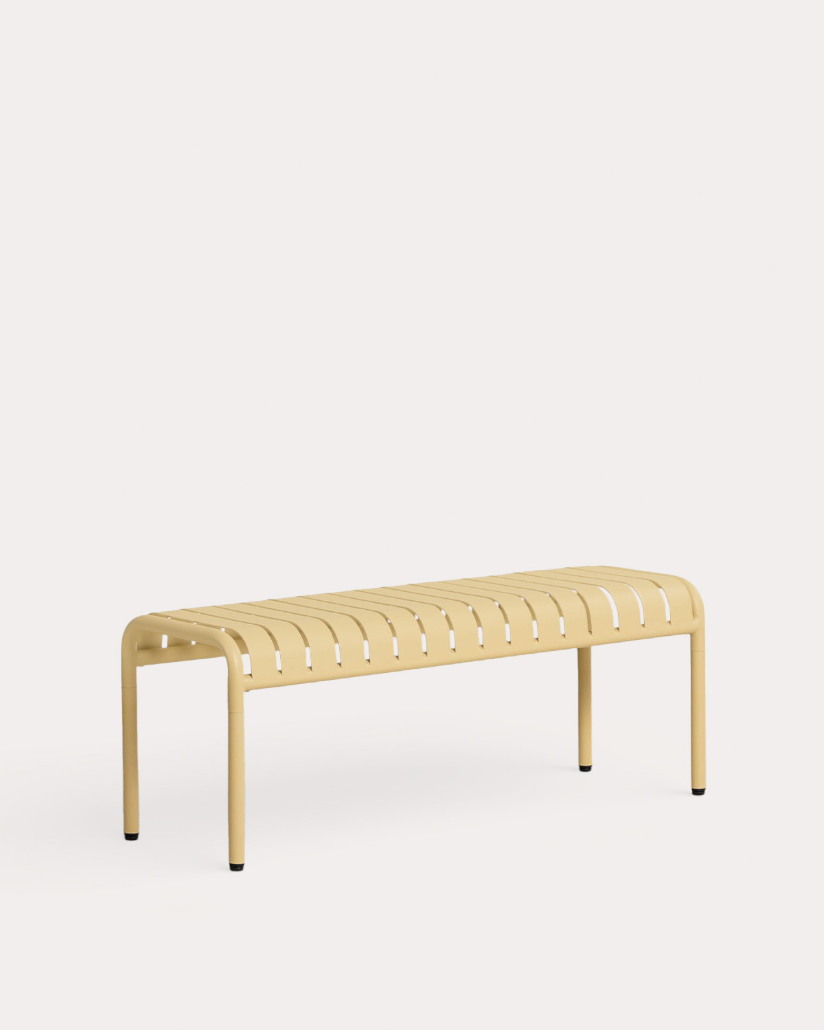 Tavo - Set de Mesa Rectangular (130x80 cm) con 1 Banco y 4 Sillas de Metal Tavo de Exterior