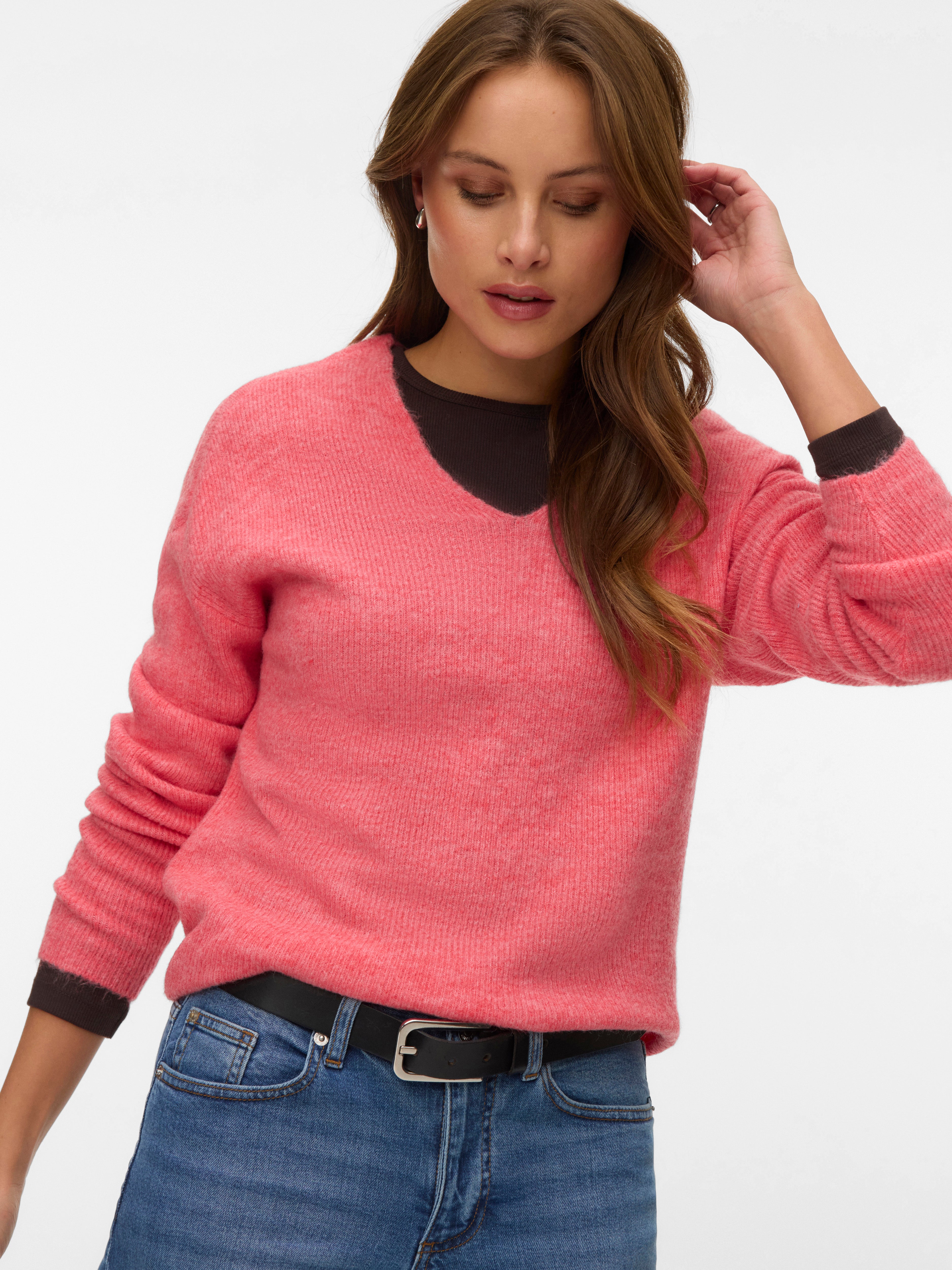 VERO MODA® VMCREWLEFILE Knitted pullover