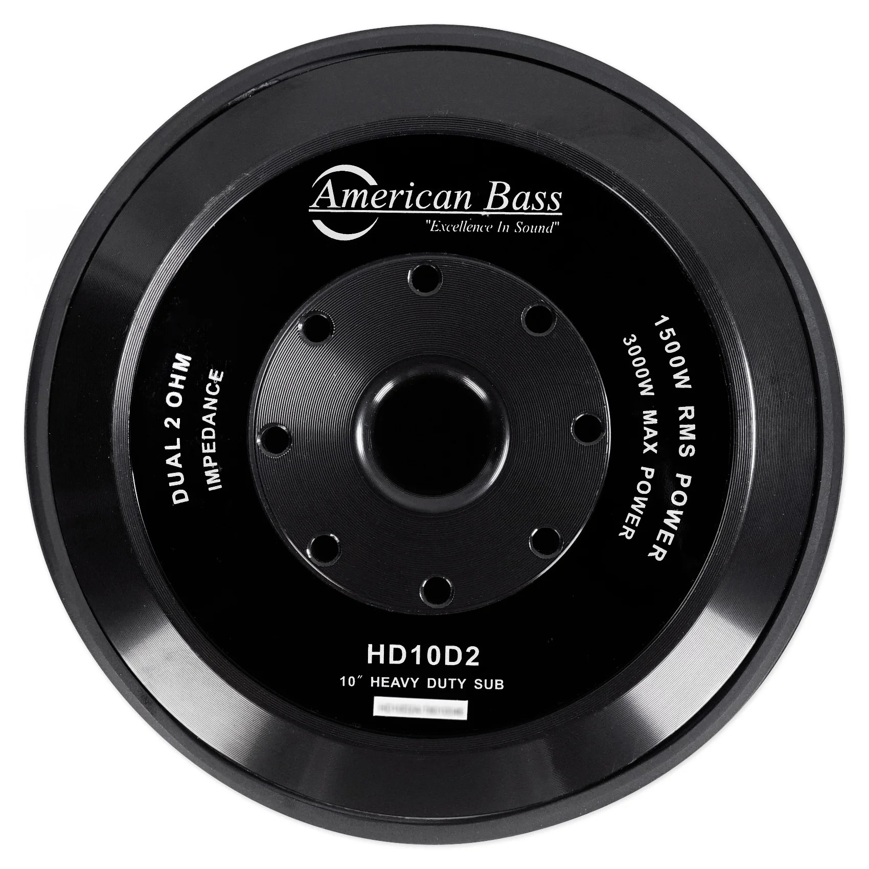 HD 10 Inch Subwoofer 1500 Watt RMS and 3000 Watt Max Power, 2 Ohm Impedance, 350-oz Magnet, and 3-inch Voice Coil, Pack of 1 - Image 2