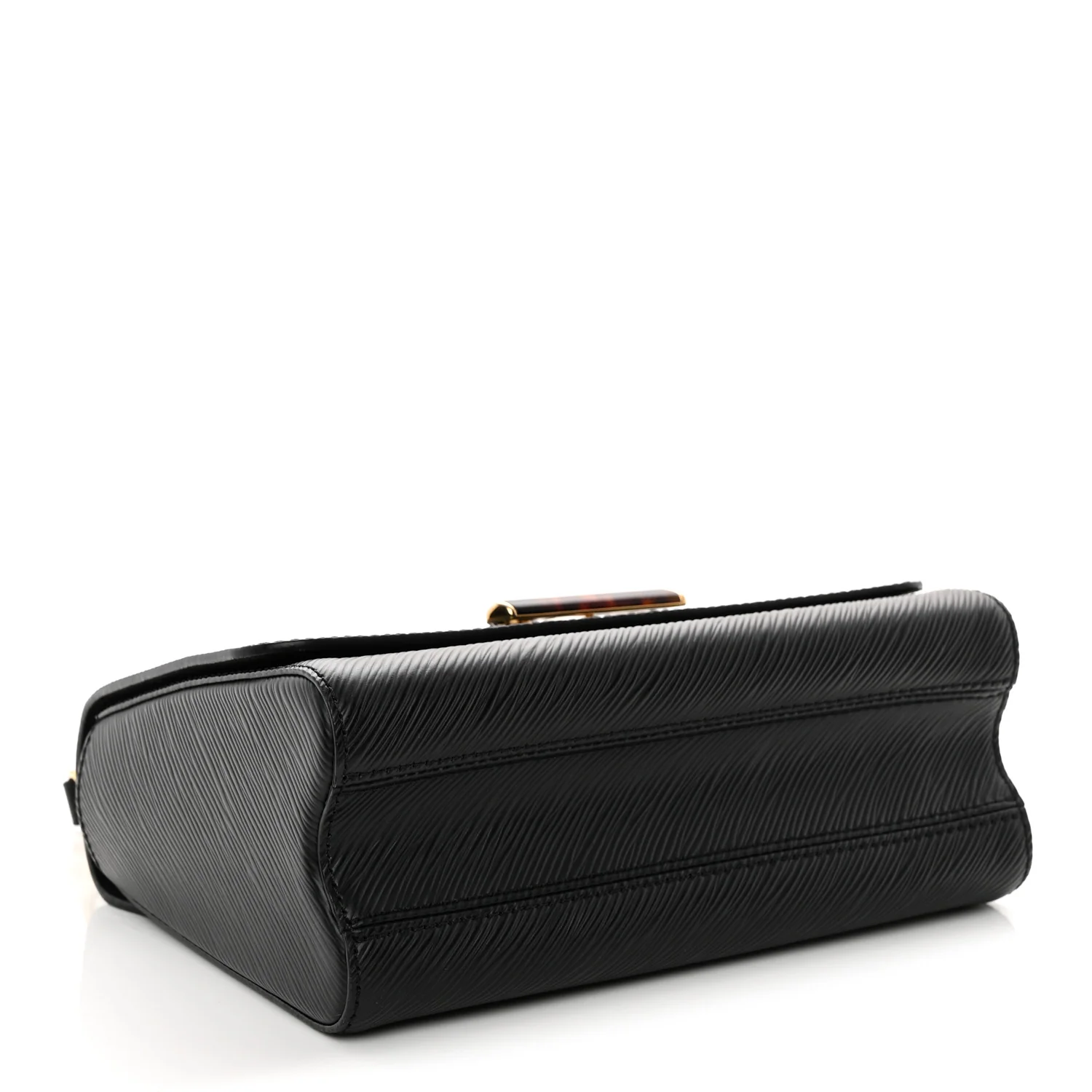 Epi Tortoiseshell Twist Shoulder Bag MM Black