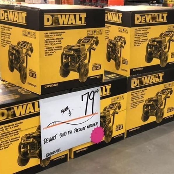 Nettoyeur haute pression à essence DeWalt Pressure Ready 2025, 3400 PSI, 2,5 GPM, eau froide