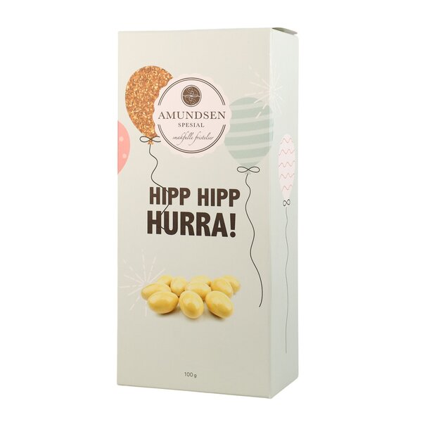 Bursdagseske pasjonsfruktmandler 100g blå