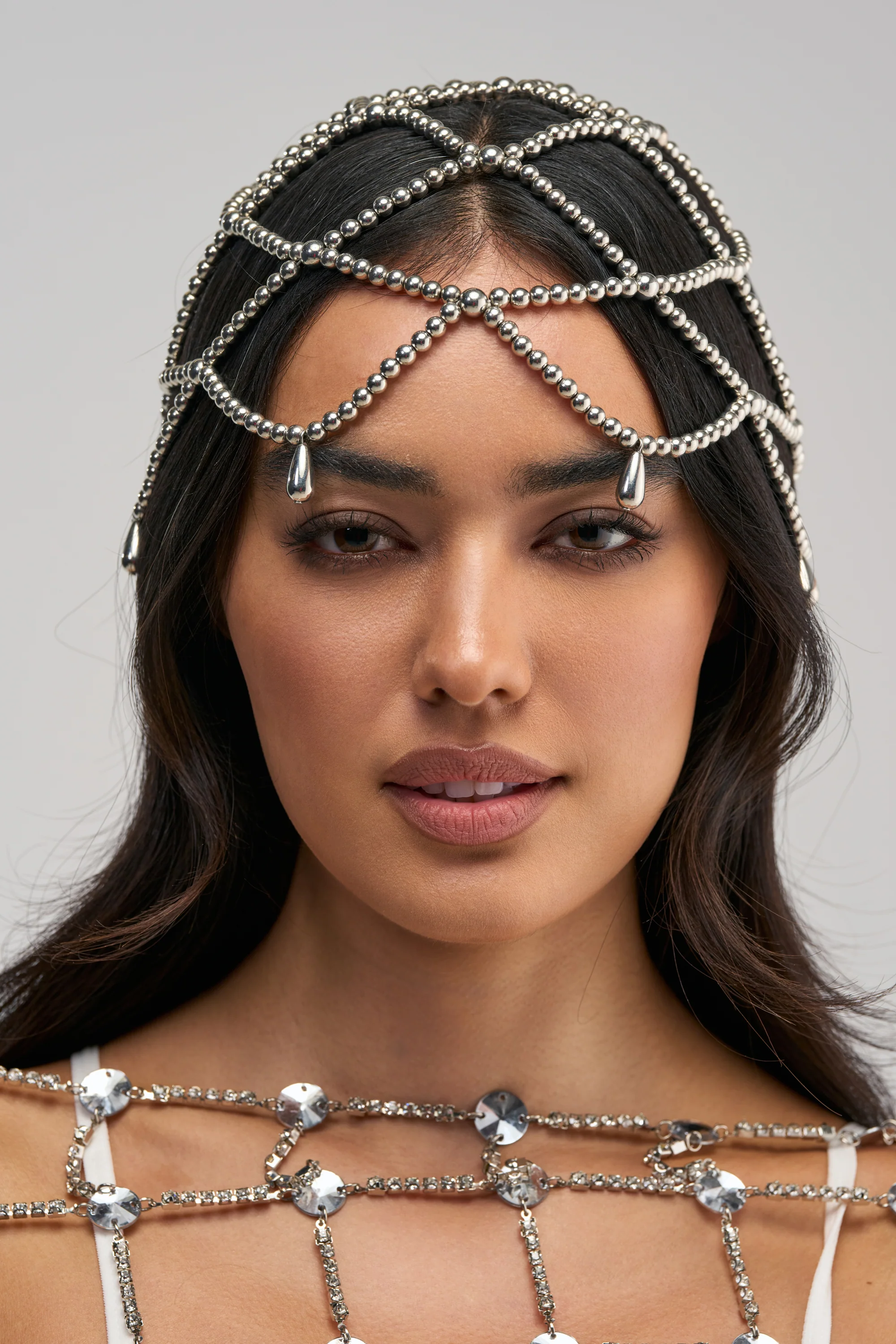 WATERFALLS BEADED HEADPIECE - Akira Store