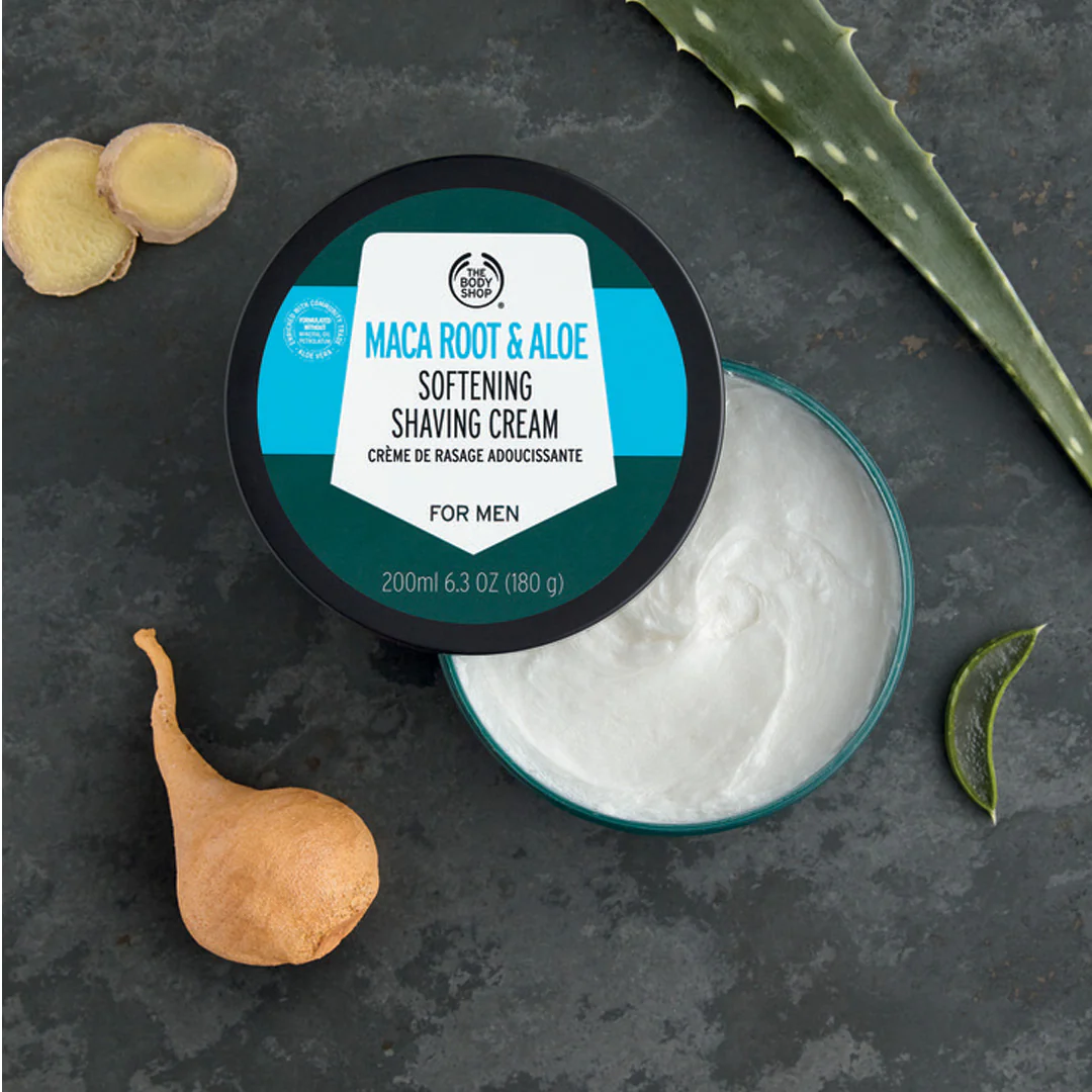 Maca Root and Aloe Softening Shaving Cream For Men