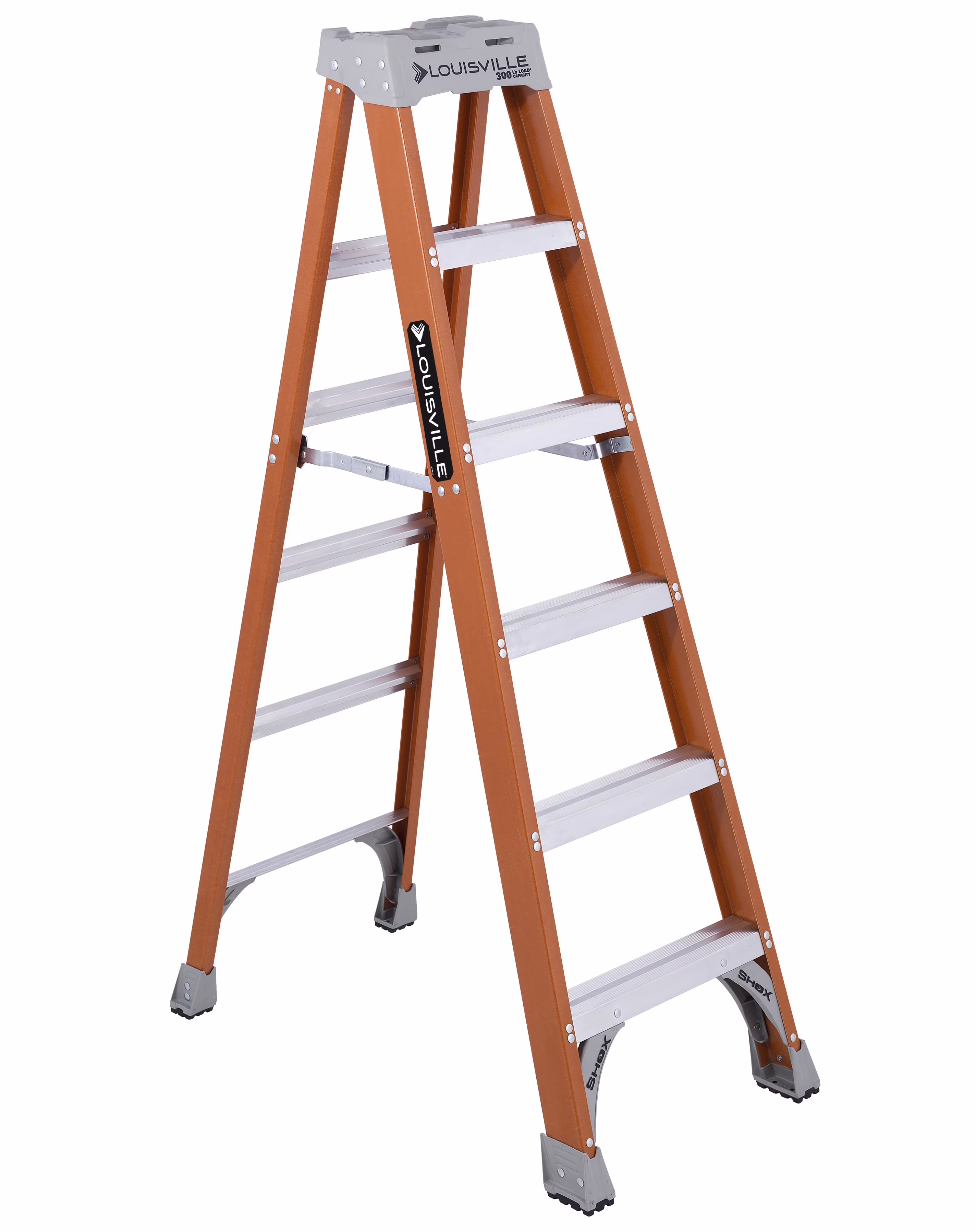 Louisville Ladder 6 - Foot Fiberglass Step Ladder, 300 - Pound Load Capacity, Type IA, FS1506