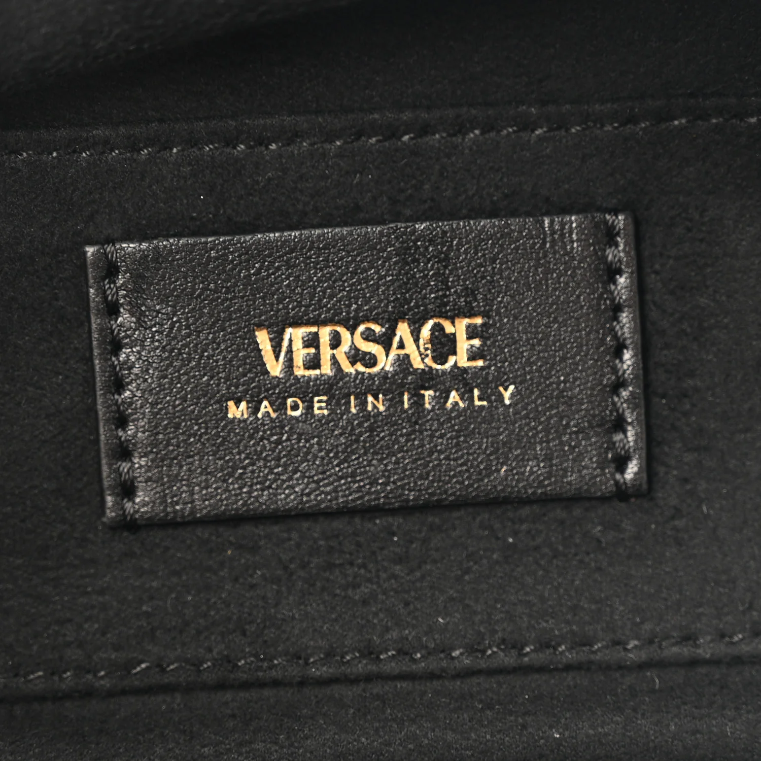 Lambskin Tag Bowling Bag Black