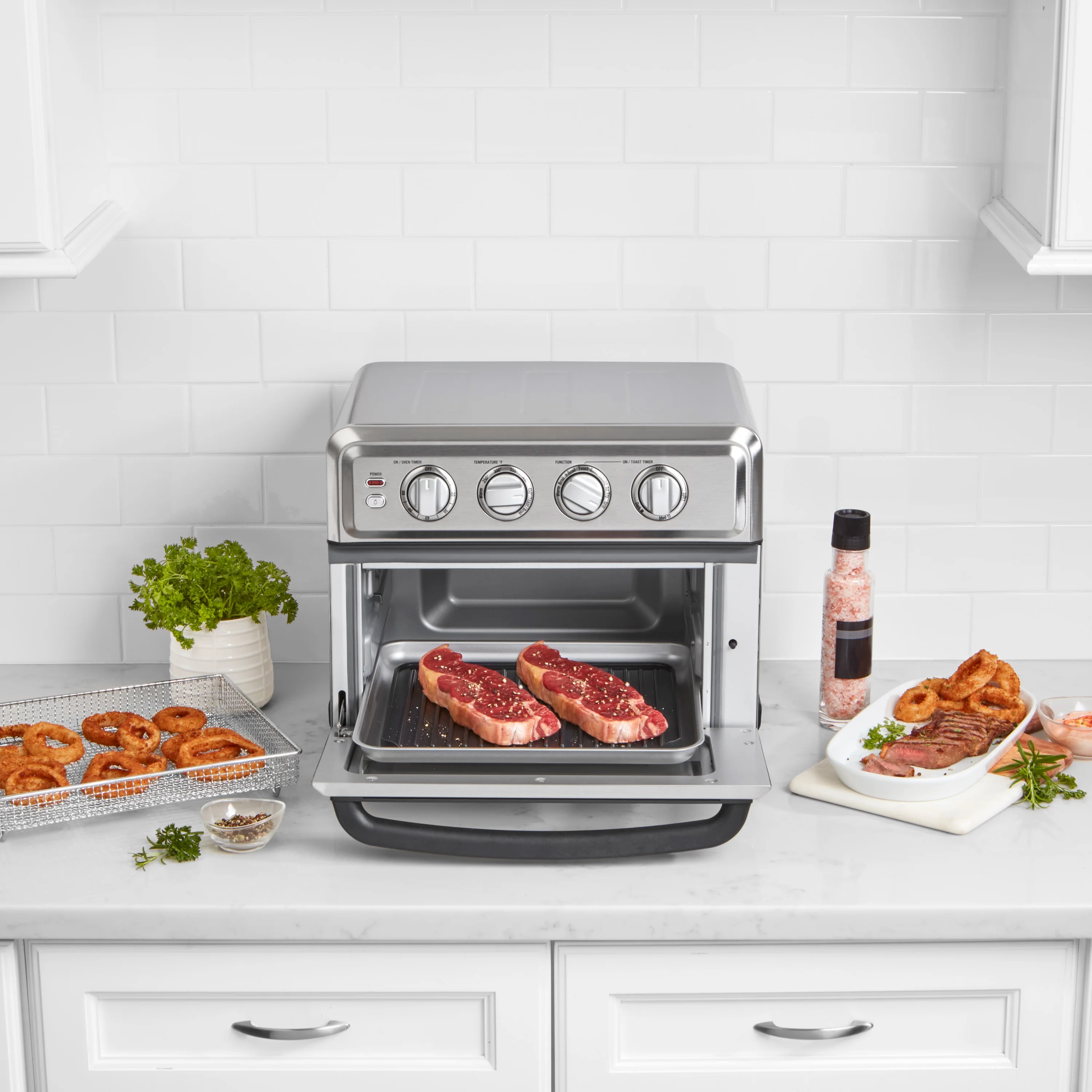 Air Fryer Toaster Oven with Grill, Stainless Steel(Stainless Steel) - Image 8