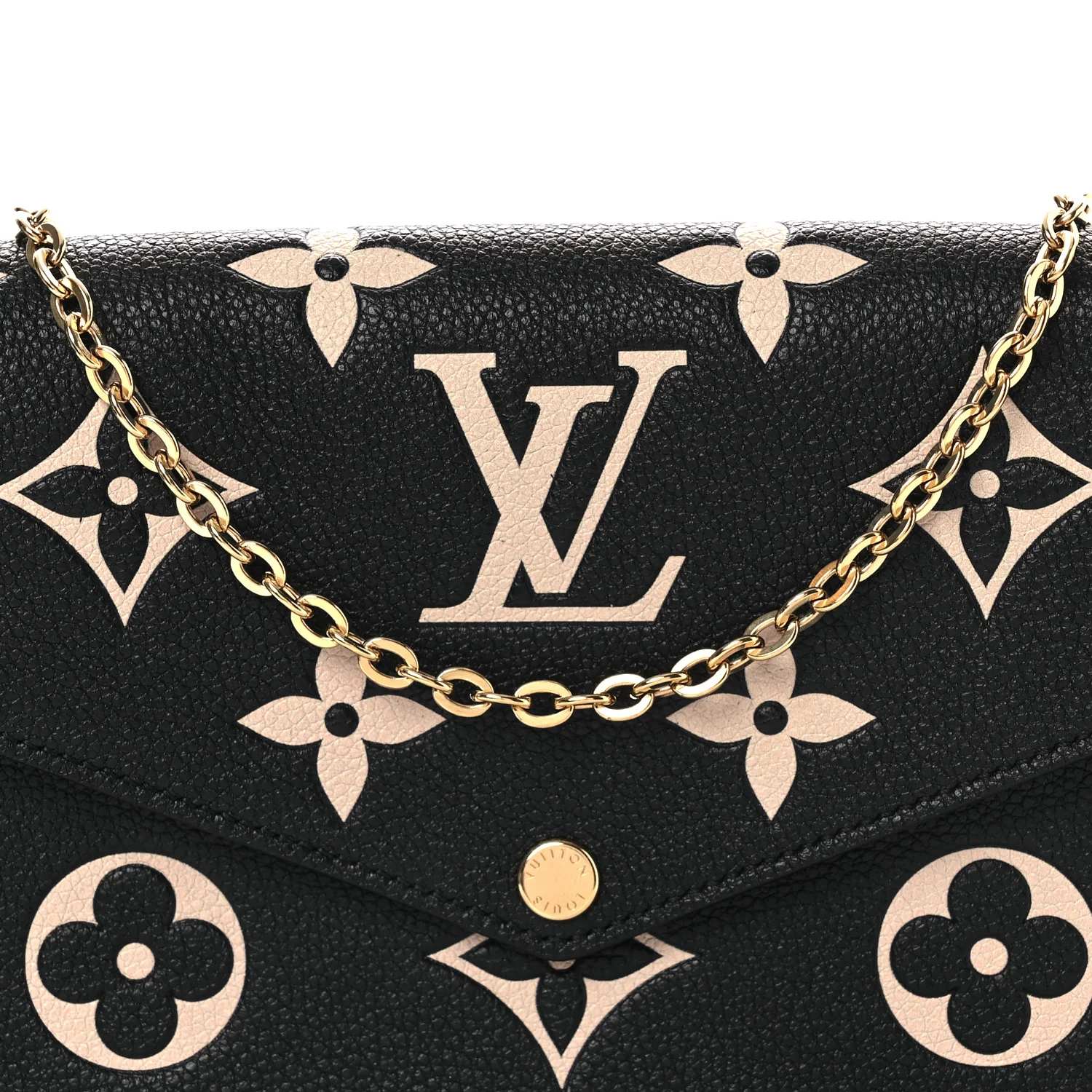 Empreinte Monogram Giant Felicie Pochette Black Beige
