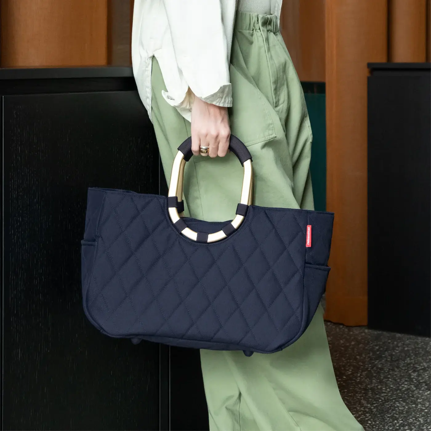 loopshopper M frame rhombus midnight gold